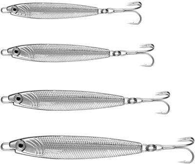 Dailygoody - Fishing Spinner Lokaas - Zeevisaccessoires - Levensecht ontwerp - Zilver - Geschikt voor makreel, kabeljauw en baars - 20g 30g 40g 60g