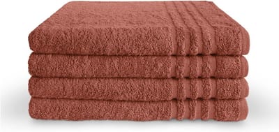 Byrklund Handdoeken 70 x 140 - Set van 5 - 100% Katoen - Hotelkwaliteit - Zacht en Absorberend - Terra
