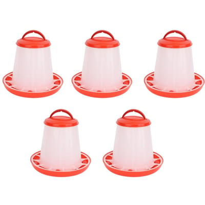 5 STKS 1,5 kg Kip Vogelvoer Voer Water Automatische Drinkemmer