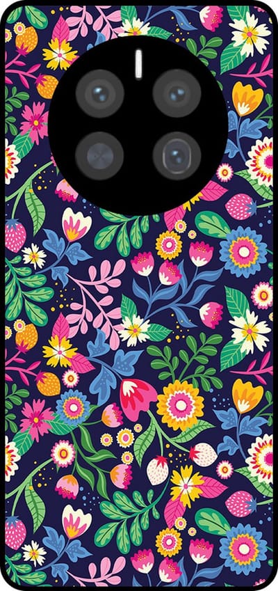 Smartphonica Telefoonhoesje Geschikt voor Huawei Mate 50 Pro met bloemen opdruk - TPU backcover case flower design geschikt voor Huawei Mate 50 Pro