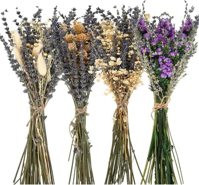 Gedroogde Bloemen Boeket - Boho Decoratie - Bruiloft Versiering - Natuurlijk en Veilig - 35-47 cm - Natuurlijke Kleuren