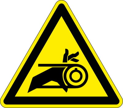 Gevaar voor verstrikking waarschuwingssticker 100 mm