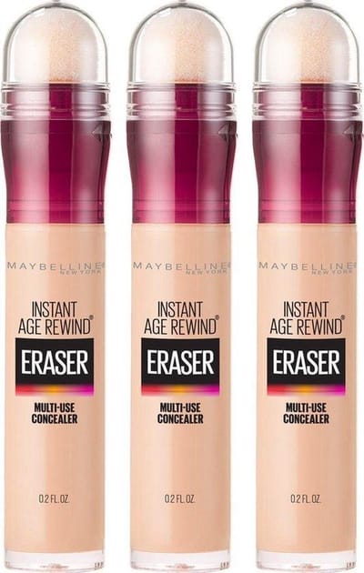 Maybelline New York - Instant Anti Age Eraser - 01 - 3 stuks - Voordeelverpakking