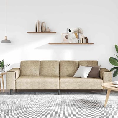 vidaXL - Woonkamerbank - Lichtgrijs - 250 - x - 77 - x - 76 - cm