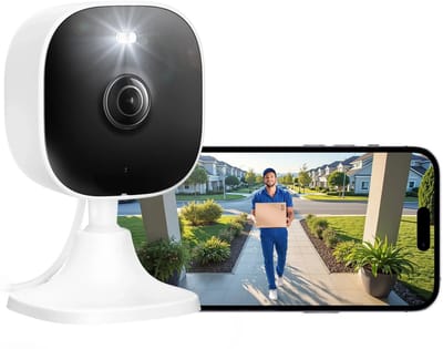 Beveiligingscamera Binnen - 2K HD - Nachtzicht tot 10 m - wifi-camera met app - 8x Digitale Zoom - Beveiligingscamera voor Thuis - Tweewegaudio - 512 GB lokaal Geheugen op TF-kaart
