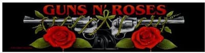 Guns N' Roses - Logo/Roses Patch - Super Strip - Zwart