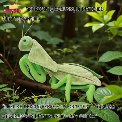Grote Realistische Bladmot (Mantis) Pluche Knuffel - 30 cm Levensecht Insect Speelgoed