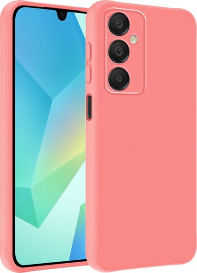 Hoesje - Geschikt voor Samsung Galaxy A16 - Sterk & Shockproof - Siliconen Case - Hoes Cover - Telefoonhoes - Lichtroze
