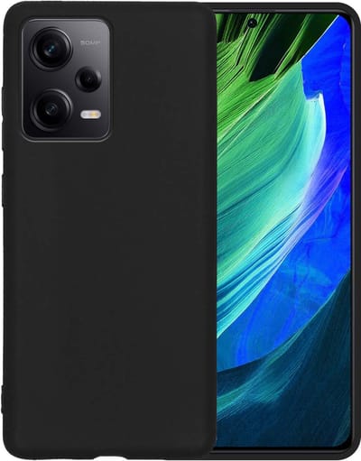 Hoesje - Geschikt voor Xiaomi Redmi Note 12 Pro - Sterk & Shockproof - Siliconen Case - Hoes Cover - Telefoonhoes - Zwart