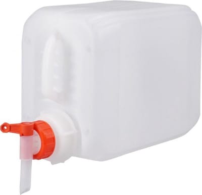 Jerrycan 5 liter | met kraan | geschikt voor water | UN gekeurd | benzine | handig stapelbaar | food grade | inclusief dop | totaal te legen | noodpakket
