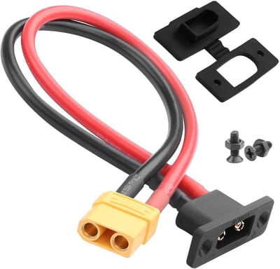 Dailygoods - Gold Plated XT90E-M Plug naar XT90 Socket - 30cm Kabel voor Modelbouw
