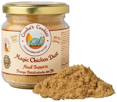 Cooka's Cookies Magic Chicken Dust (110gr) - smakelijke topper van kip voor kieskeurige honden