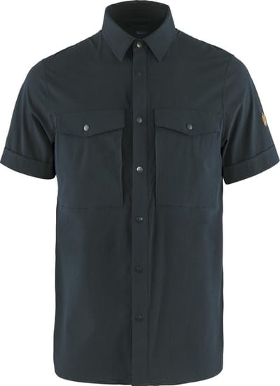 Fjallraven Abisko Trekking Shirt SS Men - Outdoorblouse - Heren - Blauw - Maat L