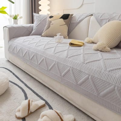 Katoenen Bankhoezen Geborduurde Bankhoes Handdoek Universeel Woonkamer Bankkussen Antislip Bank Rugkussen Armleuninghoes 70x70cm 1pcs
