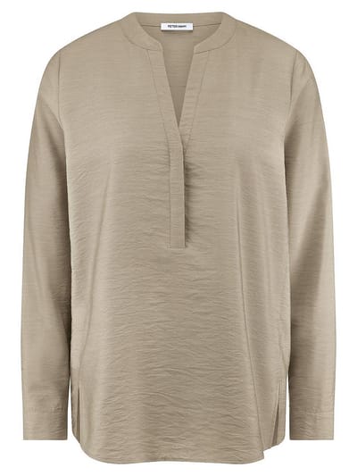 Blouse lange mouwen Van Peter Hahn beige