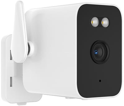 Buitencamera met WiFi-kabel en ingebouwde 5000mA-batterijen voor stroomuitval en menselijke detectie（Met 64G geheugenkaart）