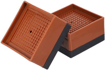 Dailygoods- Bedvoetverhoging 2 Stuks - Meubelverhoger 5 cm - Kunststof - Zware Meubels - Vloerbescherming - Slijtvast en Vochtbestendig