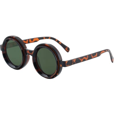 Premium Duurzaam Hoge Kwaliteit Retro High End Designer Stijl Edgy Punk Trendy Rond Vormig Vrouwelijk Voor Zowel Man Zonnebrillen