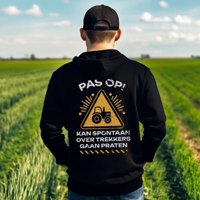 AGRIFANS® Over Trekkers Praten - Heren Hoodie - S