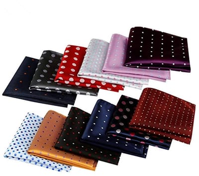 Cosensi- Zakdoeken 12 Stuks - Heren Katoenen Zakdoeken - Bruiloft Accessoire - Handgemaakt - Verschillende Designs - 25 x 25 cm - Pochet