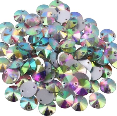 BamBella® goud kleurig - druppel Naai strass Steentjes - 100 stuks - zilver kleurig strass stenen glitters kleding versieren