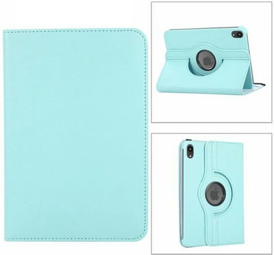 Hoes geschikt voor iPad Mini 6 / iPad mini 2021 Licht Blauw - Hoes geschikt voor iPad Mini 6 cover - Hoes geschikt voor iPad Mini 6 - Hoes geschikt voor iPad Mini 6 hoesje - Hoes geschikt voor iPad mini 6 case - 360° draaibare Hoes Kunstleer