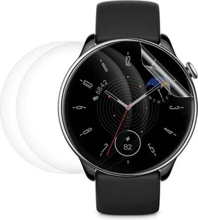 kwmobile 3x screenprotector geschikt voor Huami Amazfit GTR Mini - Beschermende folie voor fitnesstracker