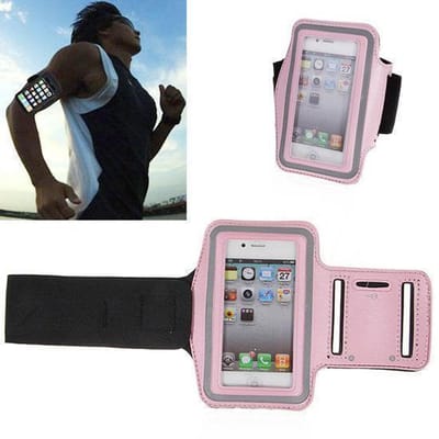 Sportband iPhone 4/4S hardloop sport armband - ROZE