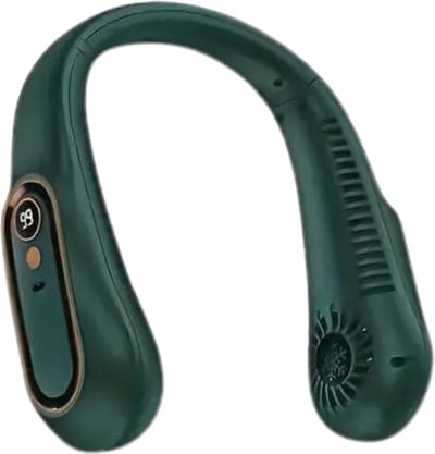 Bovista Nekventilator - Draagbare Gezichtsventilator - Neck Fan - Met Koeling - Hals - Hoofd - Groen - Zomer