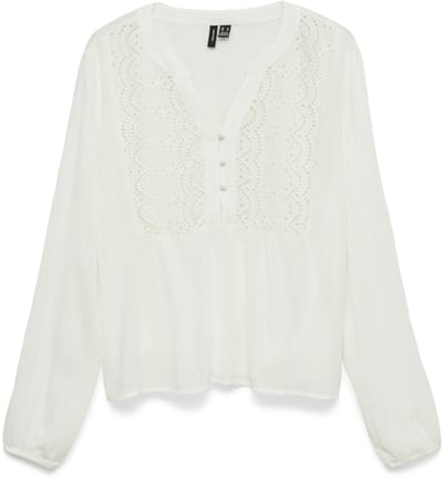 VERO MODA - VMMENNY EMB LS TOP WVN NOOS - Dames - Blouses