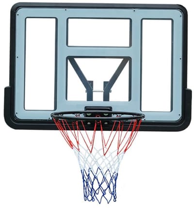 BUMBER Basketbalpanelen voor wandmontage - Los Angeles 80 x 58 cm en Phoenix 110 x 75 cm, licht, draagbaar en verplaatsbaar