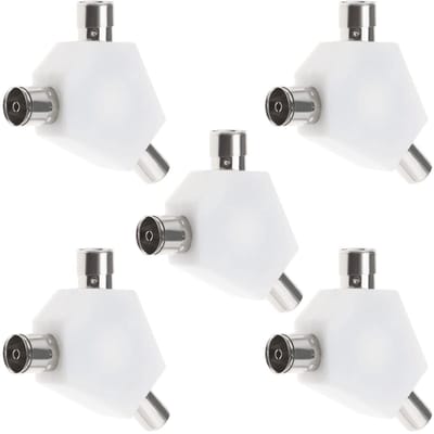 Dailygoody - Tv Antenne - Coaxiale Connectoren - 5 Stuks - 9,5 mm