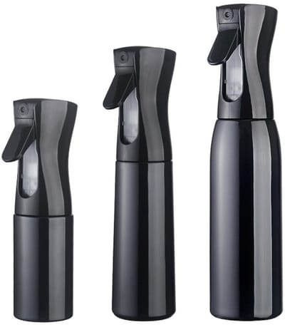 "3stuk - waterspuit verstuiver 500ml &300ml&200ml - Zwart kappersspuit water spuit -plantenspuit - voor haar waterverstuiver waterspray krullen waterspuit mist verstuiver - continue fijne nevel - lege - waterspuitflessen """