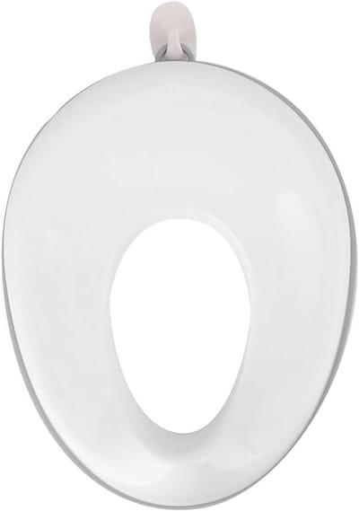 Baby Toilet Potje - Zindelijkheidstrainer Kinderen - Zelfstandig Zindelijk Worden - Spatwaterdicht Antislip - 39x8 cm - Grijs