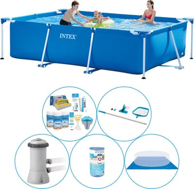 Frame Pool Rechthoekig 300x200x75 cm - 6-delig - Zwembad Combi Deal