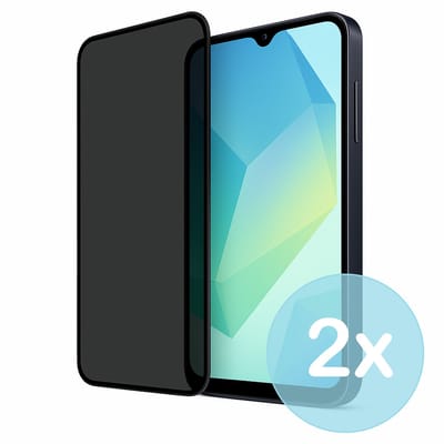 Privacy Screenprotector Geschikt voor Samsung Galaxy A16 – Anti-Gluren – Krasbestendig Gehard Glas 9H – Volledige Dekking – 2-Pack – FuturiQ