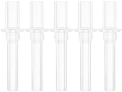Dailygoods- Rietjes 5 Stuks - Rietjes voor Drinkflessen - Siliconen Rietjes - Transparante Rietjes - Geschikt voor Kinderen - Veilig en Duurzaam - Drinkrietjes