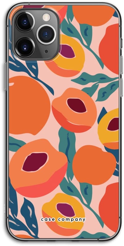 Case Company® - Hoesje geschikt voor iPhone 11 Pro hoesje - Perzik - Soft Cover Telefoonhoesje - Bescherming aan alle Kanten en Schermrand
