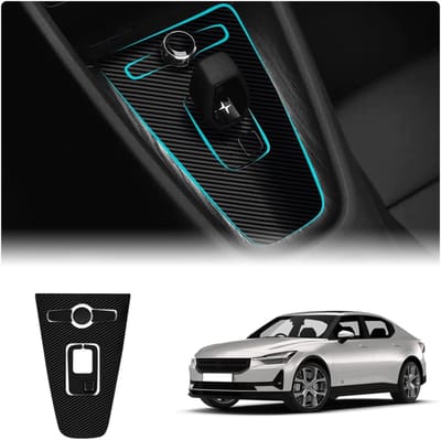 Automatische versnellingspook sticker set voor Polestar 2 (2022+) - Krasbestendige folie, auto accessoires, zelfklevend