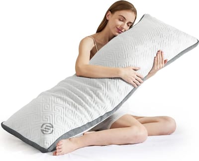 Equivera Zijslaapkussen Volwassenen - Zijslaapkussen - Lichaamskussen Zijslaper - Zijslaap Kussen Volwassenen - Zwangerschapskussen - Voedingskussen - Borstvoedingskussen - Body Pillow - Voor een comfortabele nachtrust!