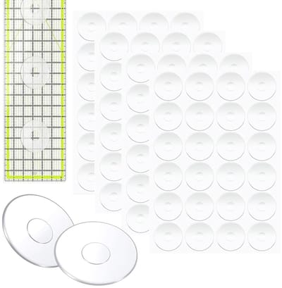 Inovra- Antislip Handgrepen 96 Stuks - Transparante Siliconen Gripstickers - Zelfklevende Achterringen - Quilten - Ambachten - Hoogwaardig Materiaal