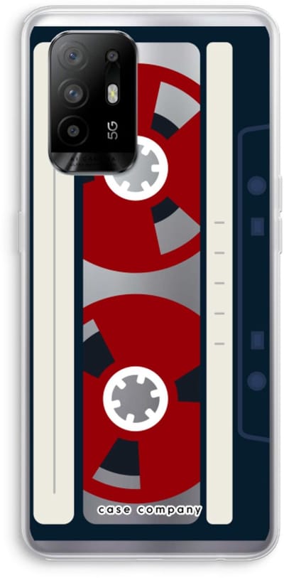 Case Company® - Hoesje geschikt voor Oppo A94 5G hoesje - Here's your tape - Soft Cover Telefoonhoesje - Bescherming aan alle Kanten en Schermrand