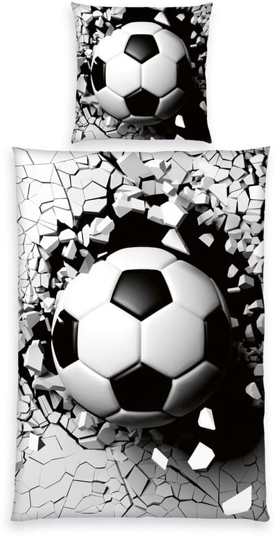 Dekbedovertrek Voetbal 135x200 cm incl 1 sloop 80x80 cm
