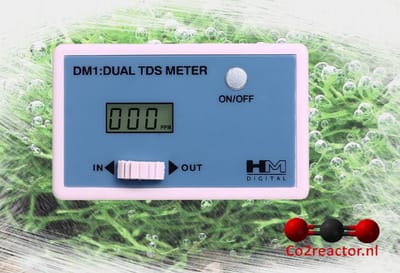 HM Digitale In-line Dual TDS Meter voor omgekeerde Osmose apparaten en RO/DI Filters.