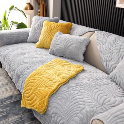 Banaanblad modellering fluwelen bankkussen handdoek warm vier seizoenen universeel antislip bankovertrek A 70x70cm 1pc
