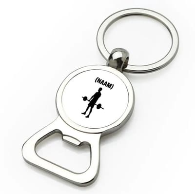 Akyol - fitness met eigen naam flesopener - Fitness - sporter - sportschool - 9 bij 3 cm