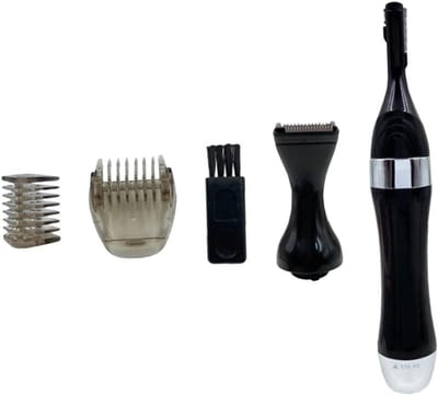 Elektrische Haarverwijderaar - Gezichtstrimmer Wenkbrauwtrimmer - Gezichtsbeharing Verwijderen - Pijnloos en Beschermend - 165 cm - Zwart