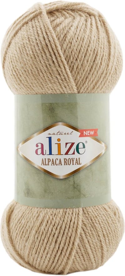 Alize Alpaca Royal - Beige wol voor breien en haken - 5 bollen 500 gram