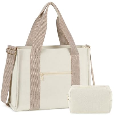 Tote Bag voor Vrouwen - 15.6 inch Laptop Schoudertas met Clutch Purse