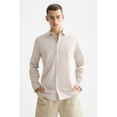 Scotch & Soda Micro-check Poplin Shirt Plaza Taupe Micro Check Taglia: S | Camicie Casual Outlet | Uomo | Nero